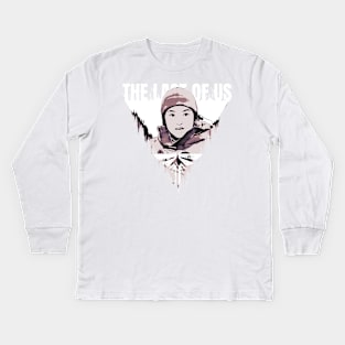 the last of us tv series " TLOU " tshirt sticker etc. design by ironpalette Kids Long Sleeve T-Shirt